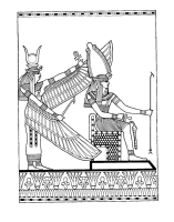 A coloring page of the old egypt